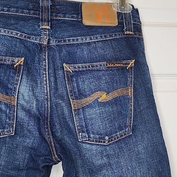 Nudie Jeans Co Mens Steady Eddie II Vacation Blues Jeans Size 29 32 - Picture 7 of 12